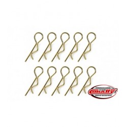 CLIP CARROCERIA 1/8 ORO 10PCS