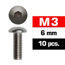 TORNILLOS M3X6MM BOTON (10U.)