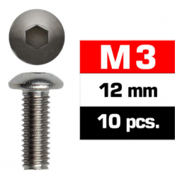 TORNILLOS M3X12MM BOTON (10U.)