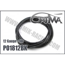Cable silicone - 12 gauge - 1m